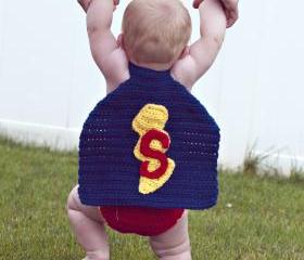 Super Baby Crochet Cape and Diaper Cover Pattern