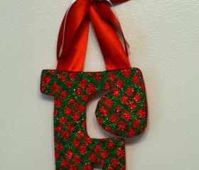 Custom Hand Decorated Rhinestone Wall Letters