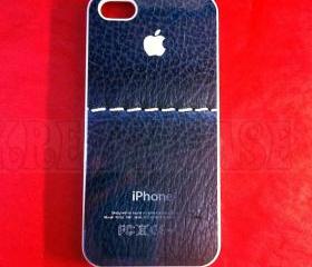 Iphone 5 Case, New iPhone 5 case Leather Texture with White Stitch iphone 5 Cover, iPhone 5 Cases, Case for iPhone 5