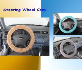 Knit Steering Wheel Cover, Wheel Cozy - Choose your own color (SWC5,6,7)