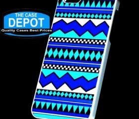 iPhone 5 Turquoise Color Tribal Print Hard Case AT&T Verizon Sprint all Models
