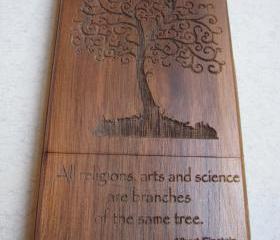 Iphone 4 case - wooden cases bamboo, cherry and walnut wood - Tree - laser-engraved