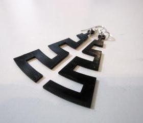 cut the groove - coarse - vinyl laser cut earrings