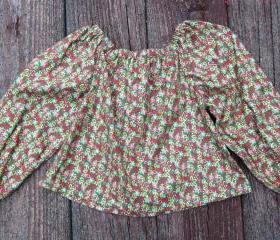 Toddler girls holiday peasant top Size 3