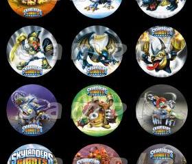 Skylanders Giants Set of 12 2.5-Inch Round Personalized Stickers or Cupcake Toppers-Page 2