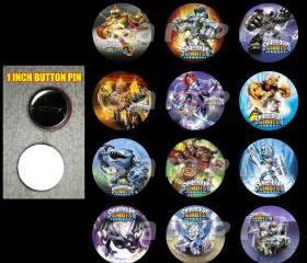 Skylanders Giants Set of 12 Buttons Make Great Party Favors - Page 1