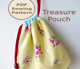 BEGINNER 60-min PDF Bag Sewing Pattern And Tutorial - Treasure Pouch