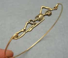 Skull Bangle Bracelet