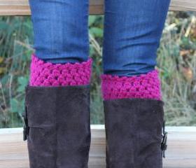 Pick Your Color Crochet Boot Cuffs Leg Warmers Boot Socks