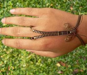 Steampunk Bracelet - Zip-On Bracelet