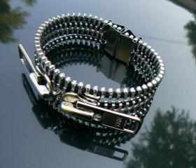 Industrial Zipper Bracelet