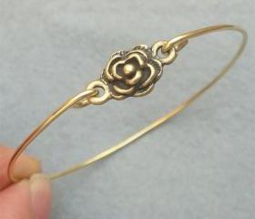 Flower Bangle Bracelet Style 7