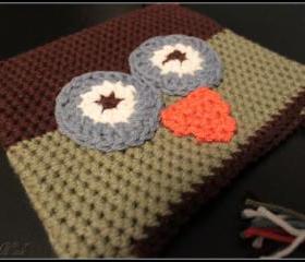 Crochet Owl Hat Kids Earflap Beanie