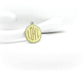Brass Charm, Love Charm, Patina Charm