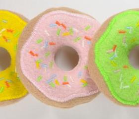 Frosted Donuts with Sprinkles Catnip Cat Toy