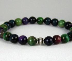 Focus Unisex Tiger Eye Energy Bracelet, Meditation Bracelet, Yoga Bracelet, Free Shipping