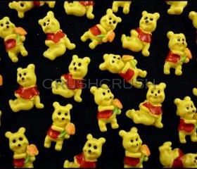  50pcs Resin Winnie the Pooh Flat back Cabochons Teddy Bear F608