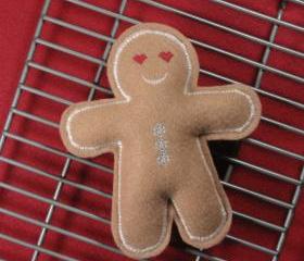 Gingerbread Man Catnip Cat Toy