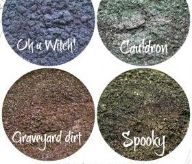 Halloween eyeshadow set, mineral eyeshadow, mineral makeup, 