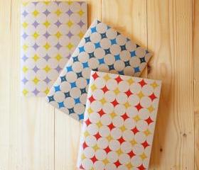 Blank Journal, Diamond Notebook, Set of 3