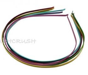  12pcs 3mm Mixed Matt Color Metal headbands Wholesale lot H12