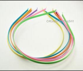  12pcs 3mm Colors Metal headbands Wholesale lot H8