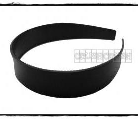  12pcs 1 inch Black Plastic headbands H20