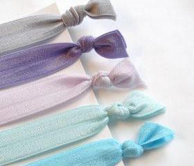 Hair Ties. Cool Colors