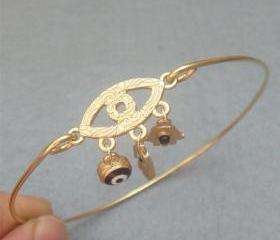 Evil Eye Bangle Bracelet Style 3