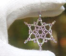 Snowflake - Holiday Ornament - Decor - Purple / Lavender