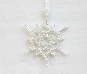 Silver Snowflake Ornament - Wedding Decoration