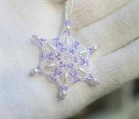 Lavender Snowflake Wedding Favor, Wedding Decoration