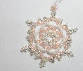 Snowflake Ornament No. 3 Pink