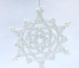 White Snowflake Ornament No. 1