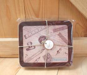 Japanese Margaret Stamp Set, Stationery, Ruler, Pencil, Numbers