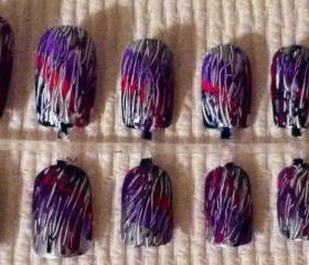 Tie dye nails