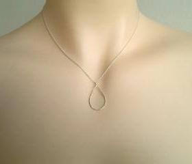 Tear of Joy Pendant necklace, Sterling Silver