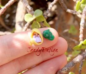 Rapunzel stud earrings