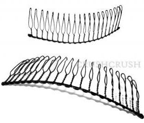  6pcs 4.5 inch Black Barrette HAIR COMB C62