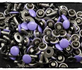  100Set 6mm Purple Round Rivets Leather RV296