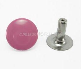  100pcs 7mm Pink Color Rivets Round Single Cap Jean Buttons RV277