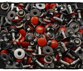  100pcs 6mm Red Round Rivets Rapid Stud RV2126