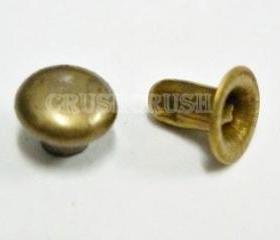  100pcs BRass round rivets RAPID STUD 6mm RV226