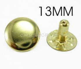  25x13mm Gold Round RIVETS Speedy Rivets RV2313