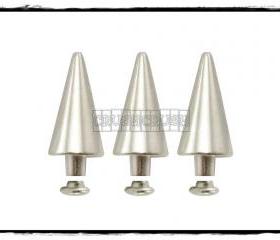  10pcs 14mm Silver Cone SPIKES RIVETS Studs Dog Collar Leather Craft RV894