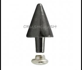  15pcs 8mm Gunmetal Cone SPIKES RIVETS Studs Dog Collar Leather Craft RV891