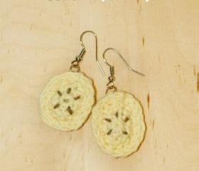 Crochet Banana Earrings PATTERN, SYMBOL DIAGRAM (pdf)