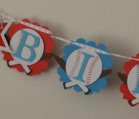 ALL AMERICAN BASEBALL HAPPY BIRTHDAY BANNER