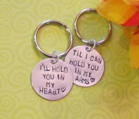 LOVE QUOTE Keychain -- Boyfriend/ Girlfriend -- Engagement -- Long Distance Relationships -- Just Because