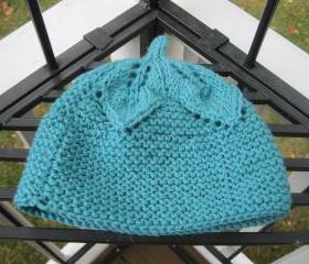 Knit Baby Hat- aqua (H20)